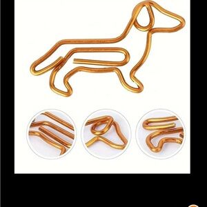 CopperDog-Shaped Paper Clips - Perfect for a Dachshund Lover